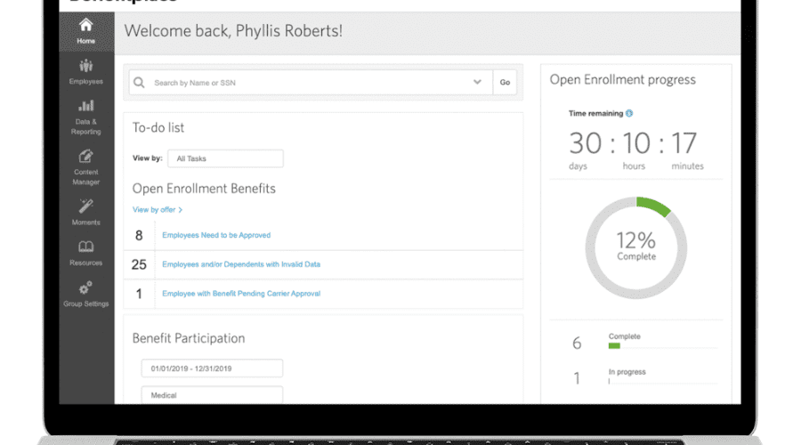 Benefitsfocus Dashboard Image