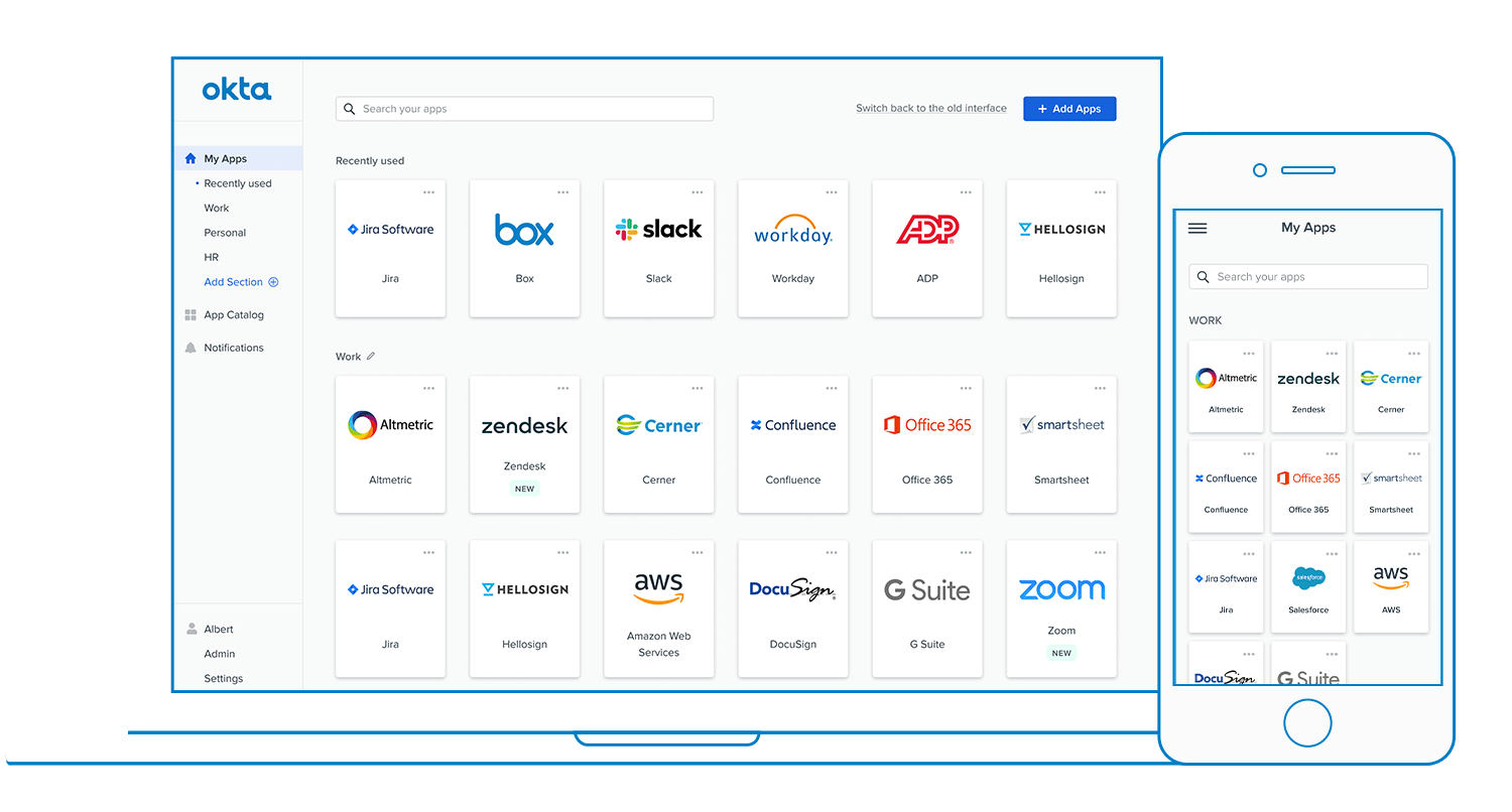 Okta Dashboard