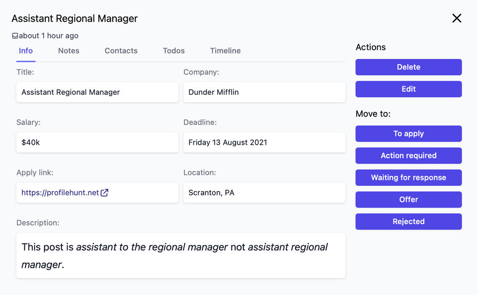 Profilehunt Screenshot 2