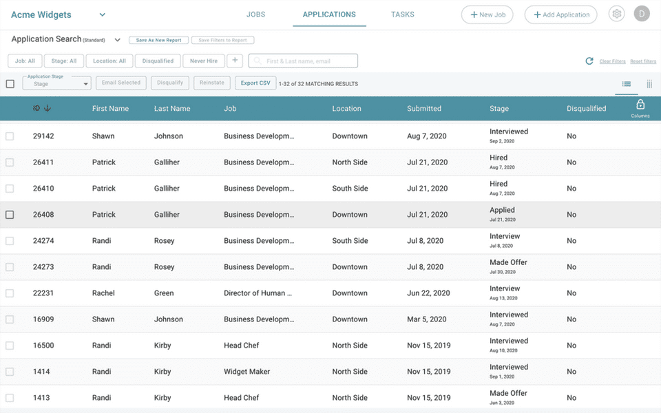 ExactHire Applicant Tracking Screenshot 3