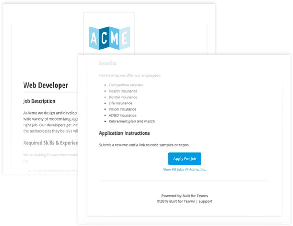 Built for Teams Screenshot 1