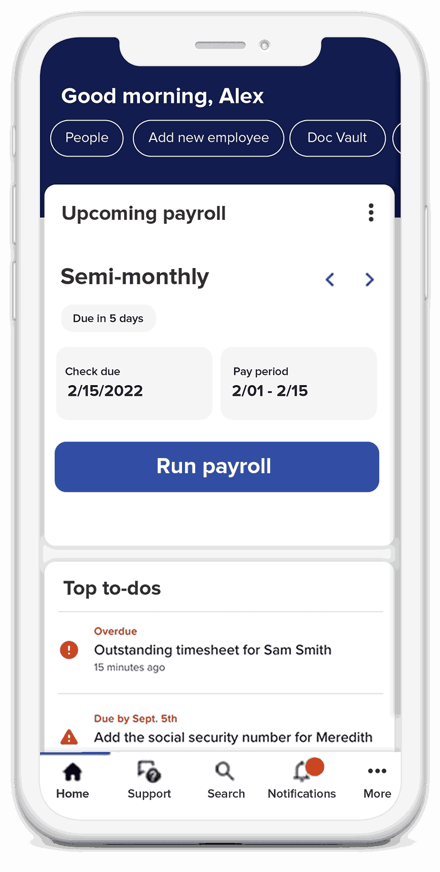 RUN Powered by ADP Screenshot 2