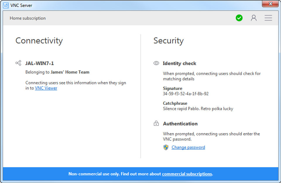 VNC Connect Screenshot 1