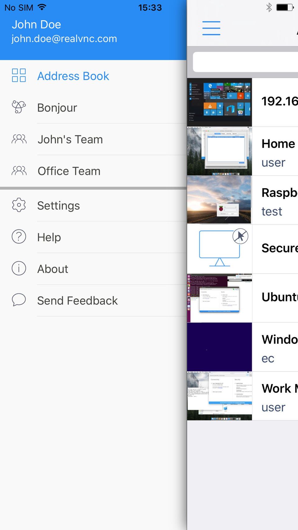 VNC Connect Screenshot 3