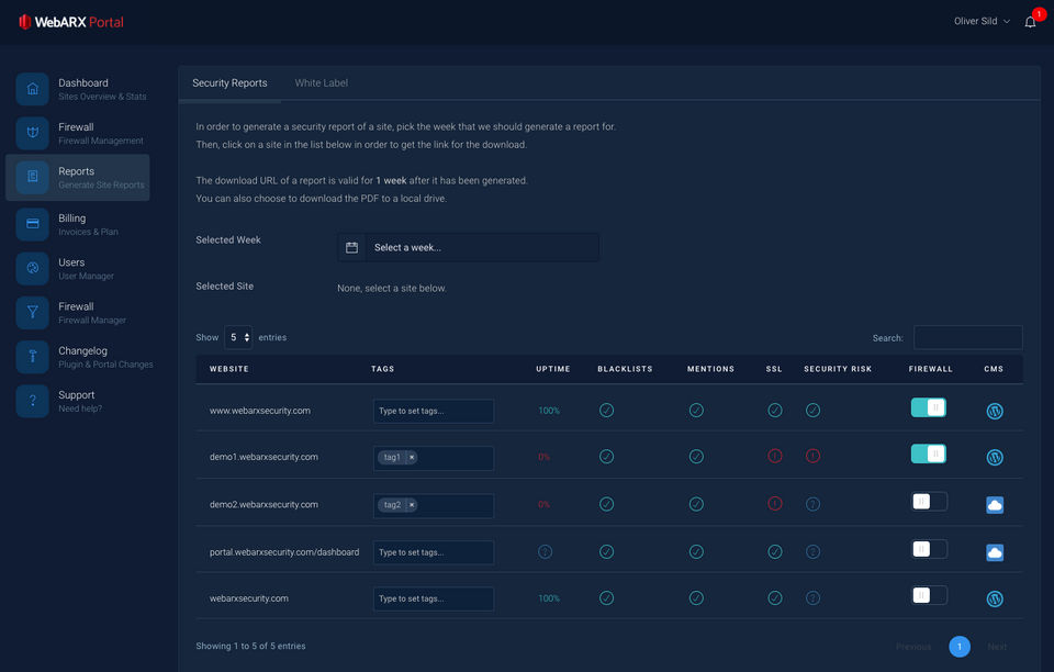 WebARX Screenshot 3