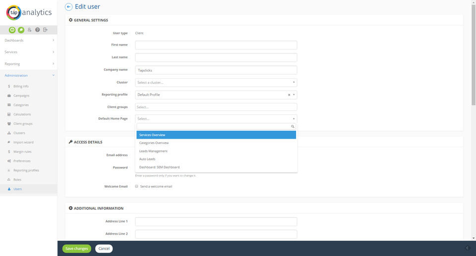 TapAnalytics Screenshot 2
