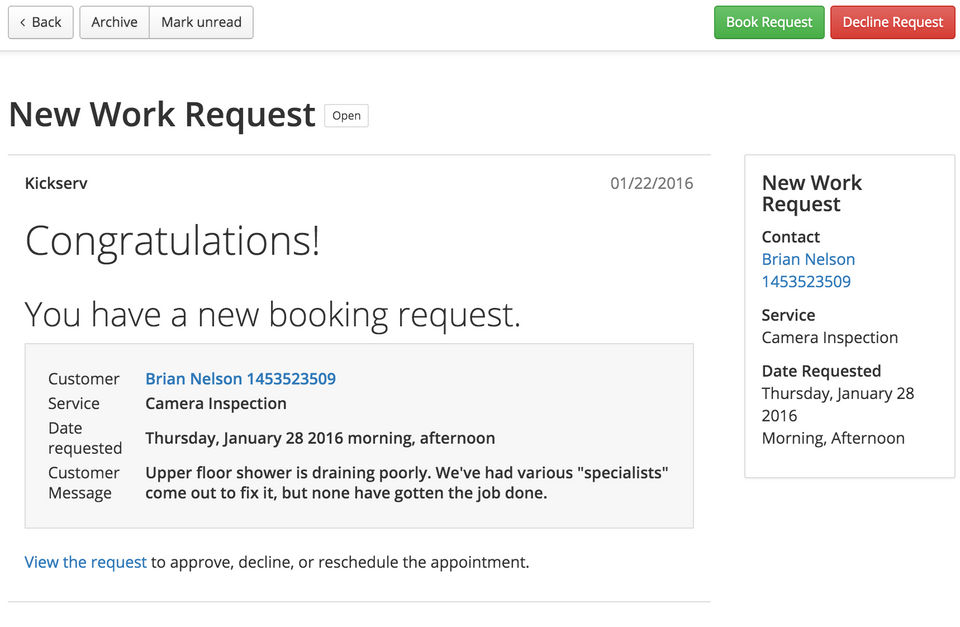 Kickserv Screenshot 1