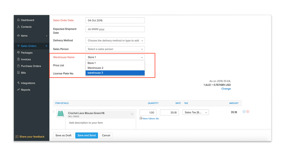 Zoho Inventory Screenshot 3