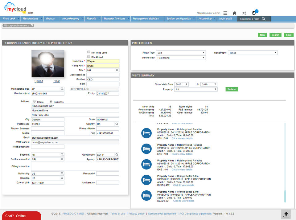 mycloud PMS Screenshot 1