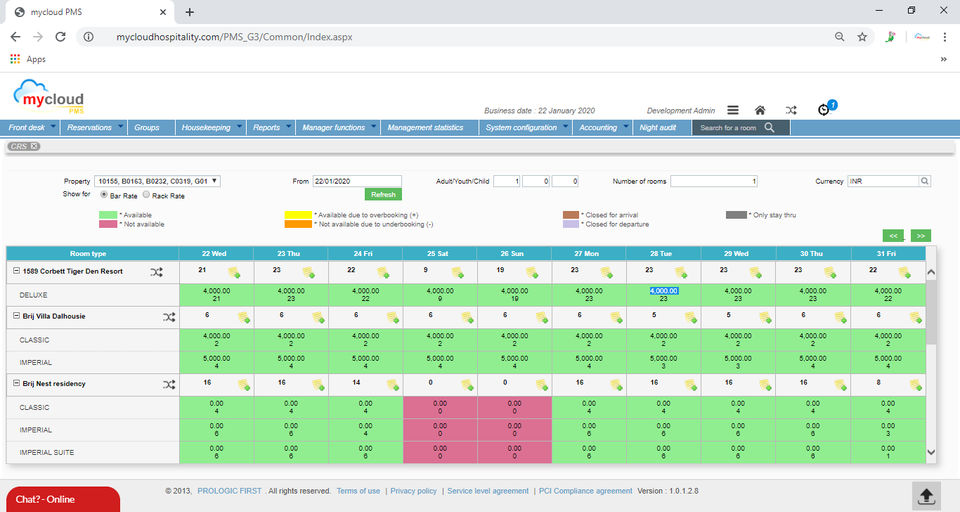 mycloud PMS Screenshot 2