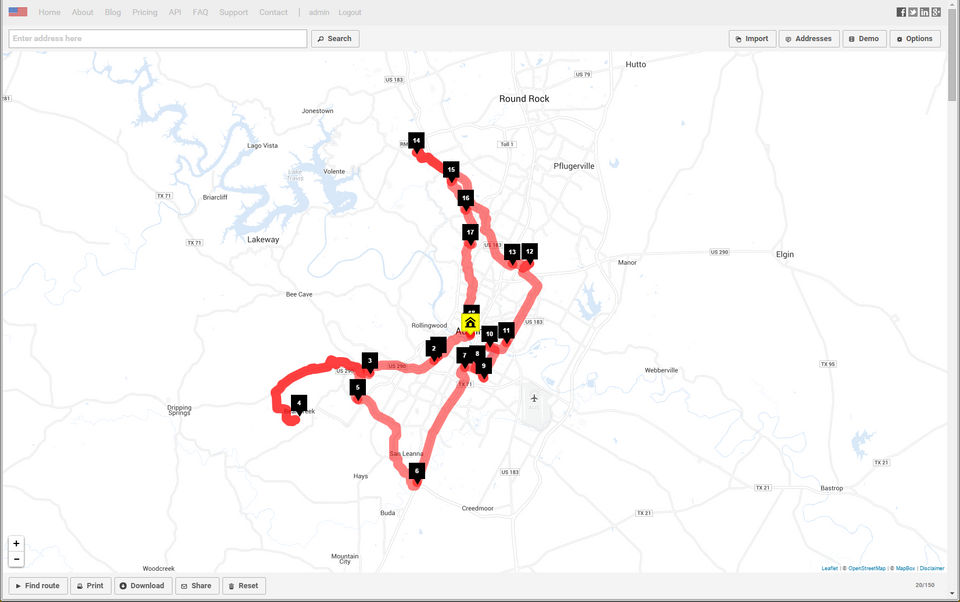 RouteXL Screenshot 1