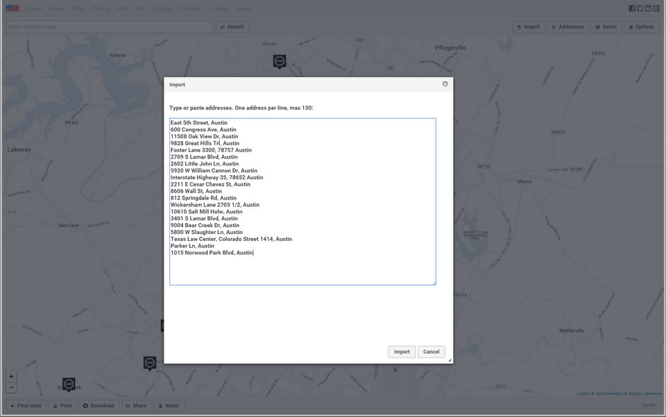 RouteXL Screenshot 2