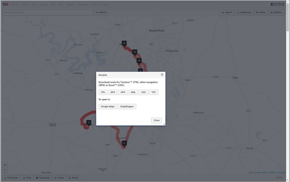 RouteXL Screenshot 4