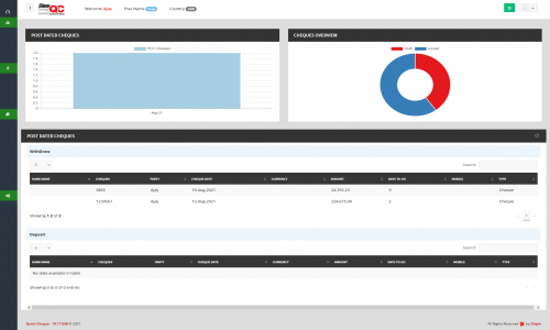 Quick Cheque Screenshot 1