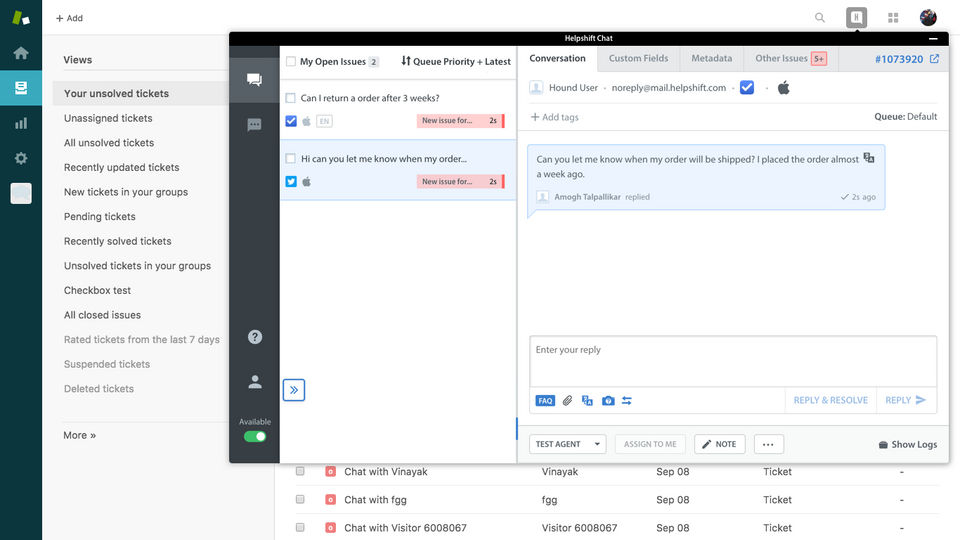 Helpshift Screenshot 2