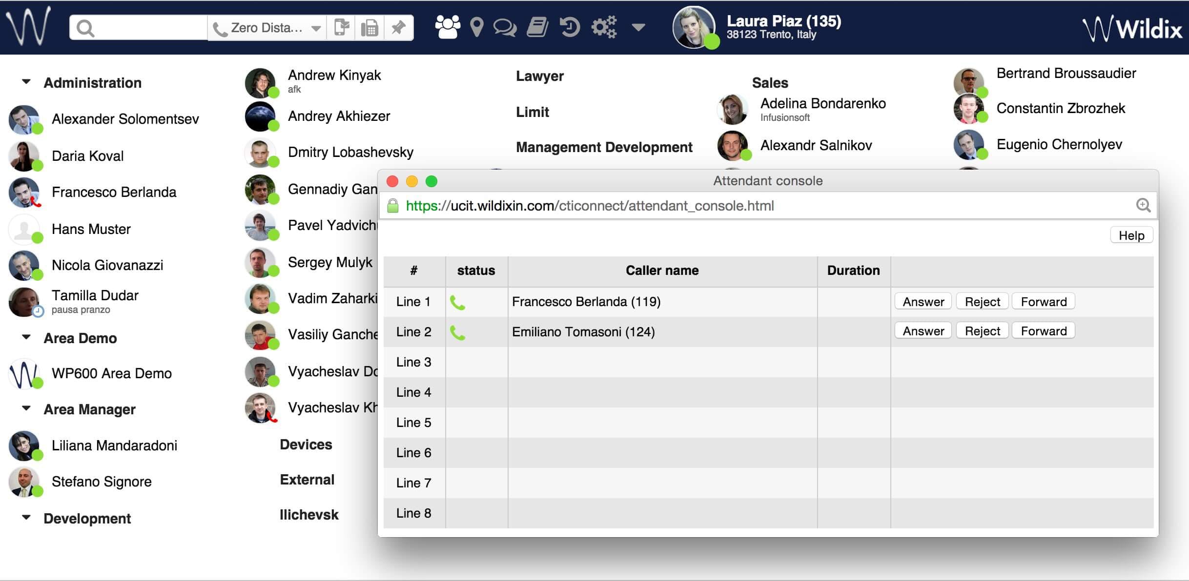Wildix Screenshot 1