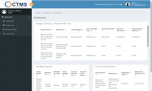 Clinion CTMS Screenshot 5