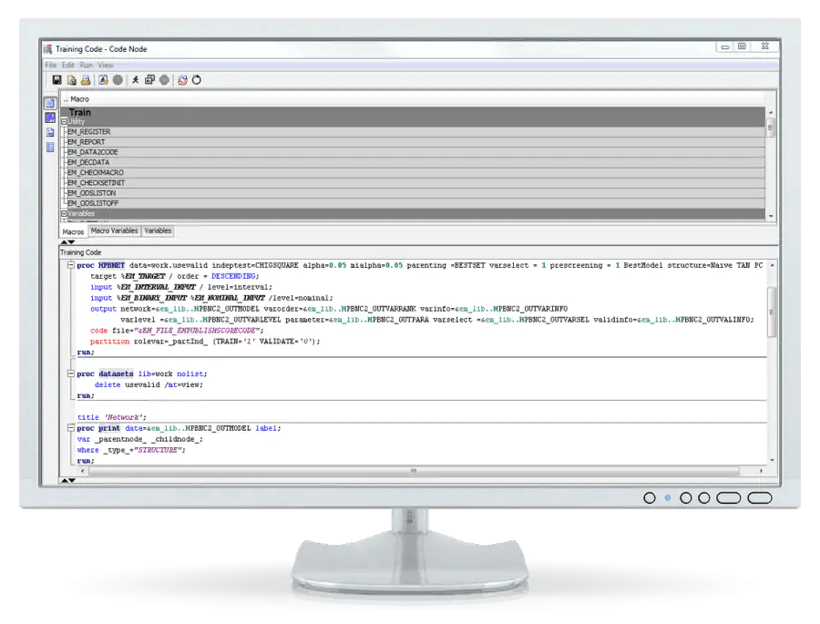 SAS Enterprise Miner Screenshot 4