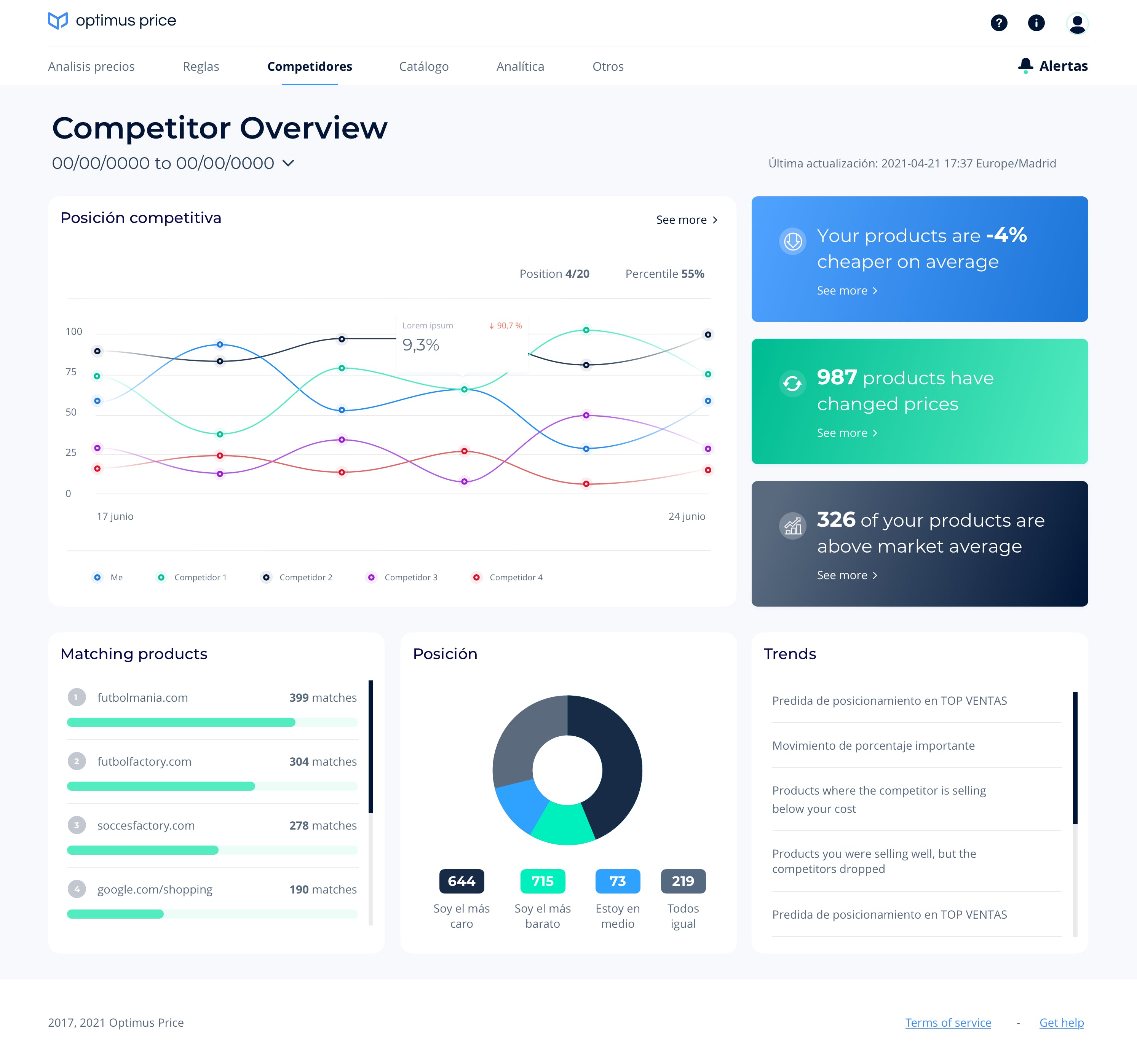 Optimus Price Screenshot 1
