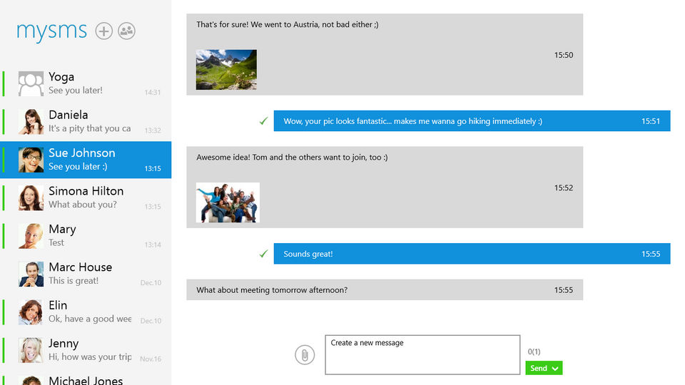 mysms Screenshot 1