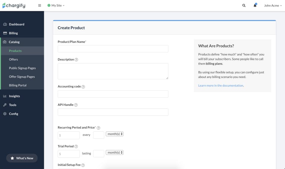 Chargify Screenshot 1