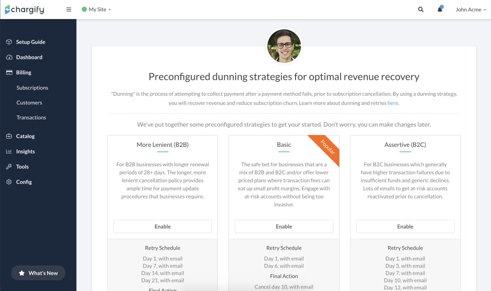 Chargify Screenshot 2