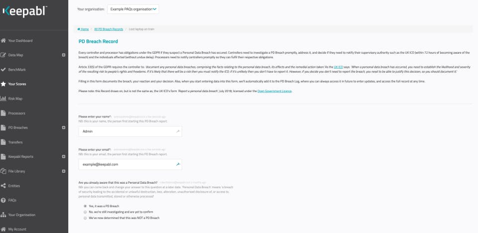 Keepabl SaaS Screenshot 5