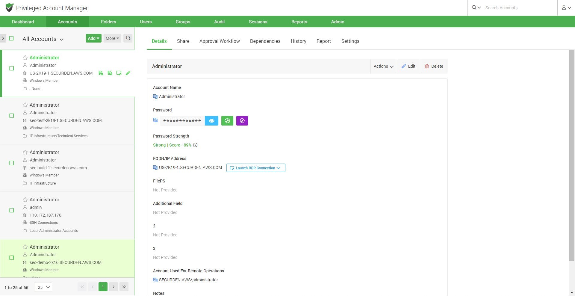 Privileged Account Manager Screenshot 1