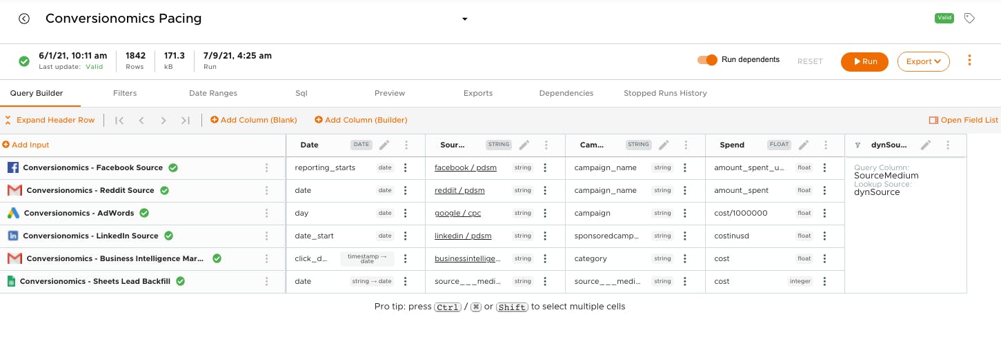 Conversionomics Screenshot 2