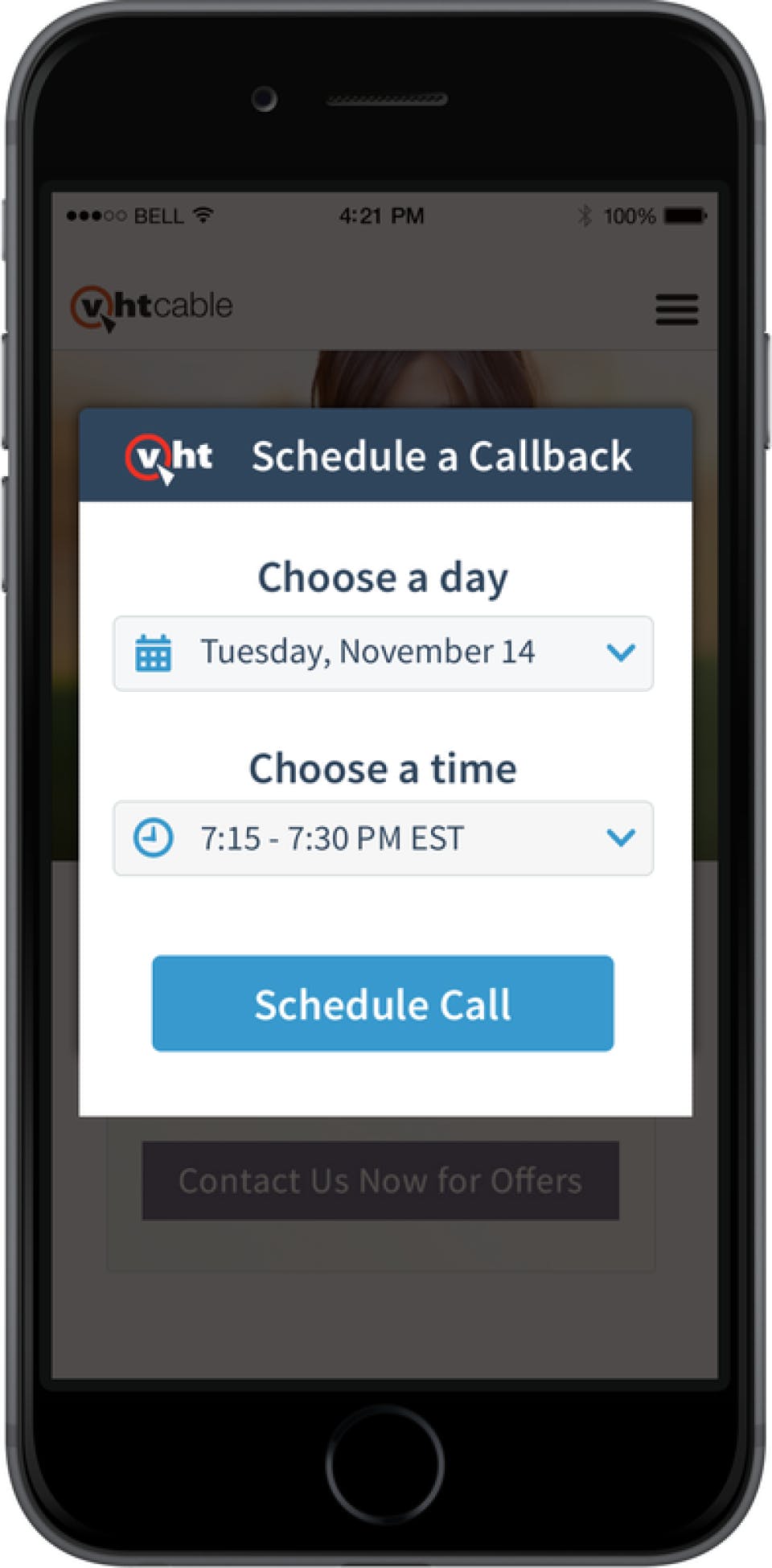 VHT Callback Screenshot 1