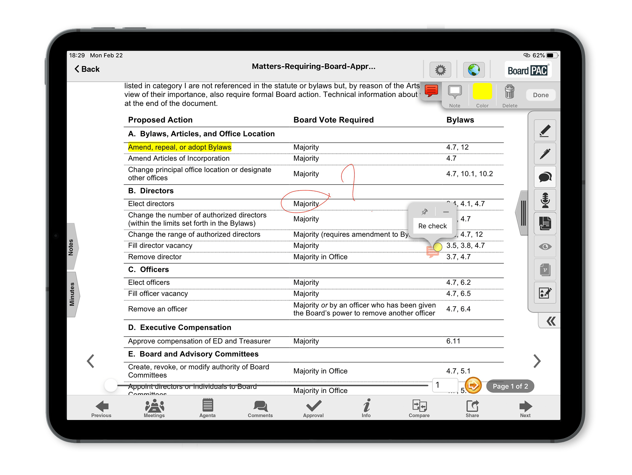 BoardPAC Screenshot 2