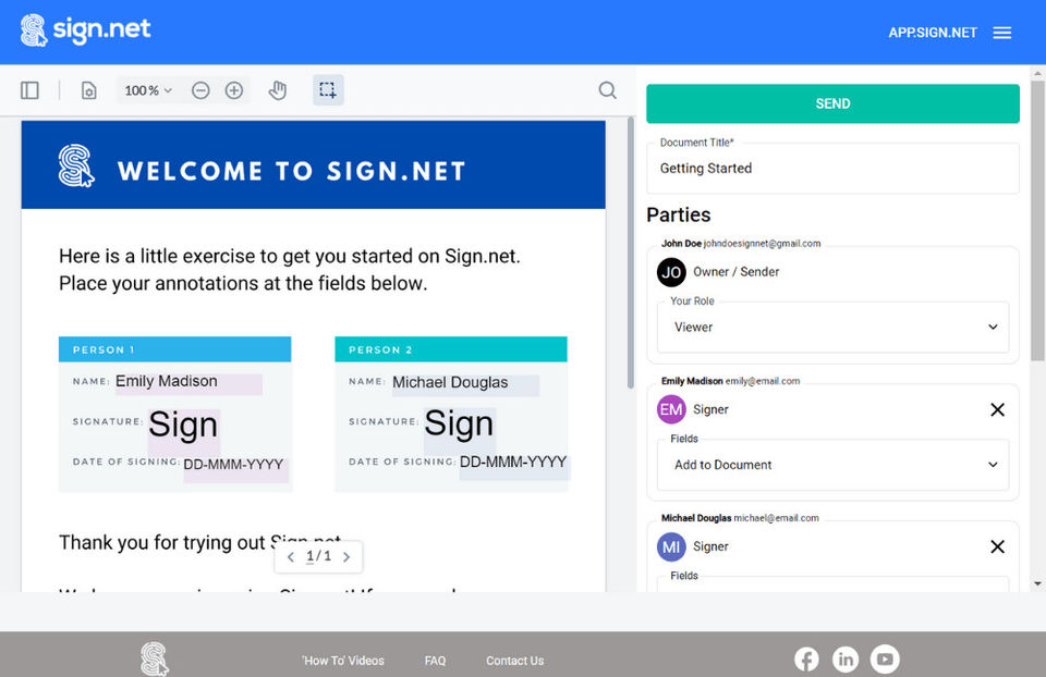 Sign.net Screenshot 1