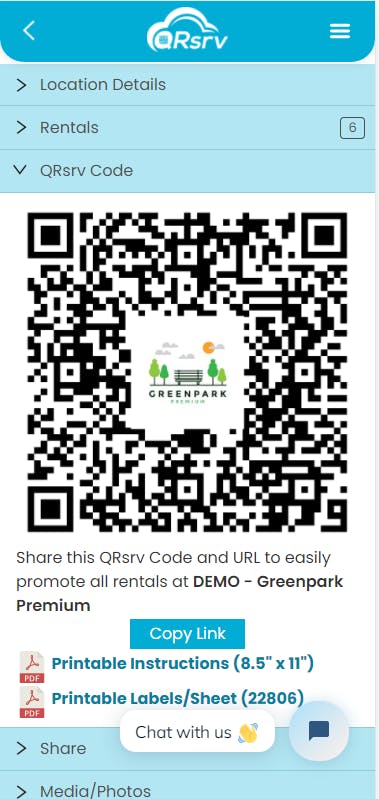 QRsrv Screenshot 2
