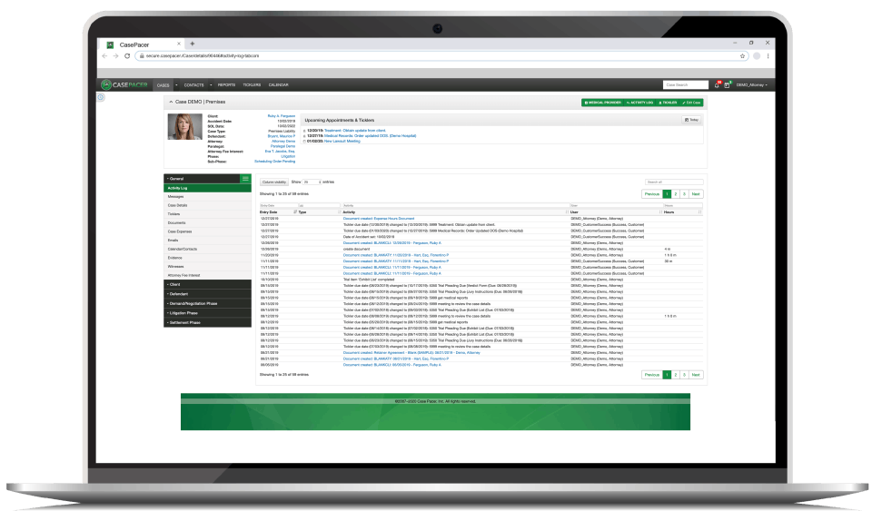 CasePacer Screenshot 2