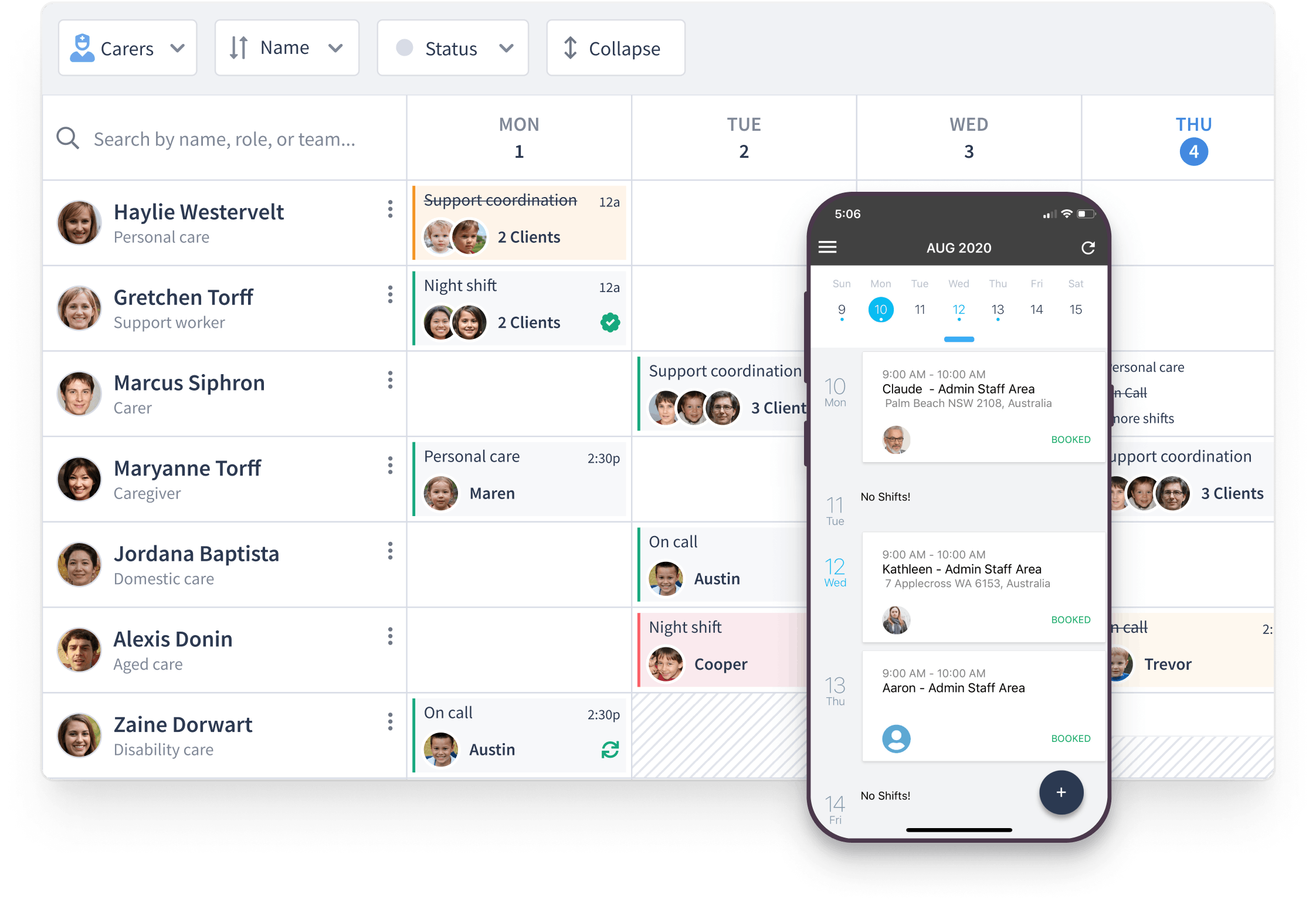 ShiftCare Screenshot 1