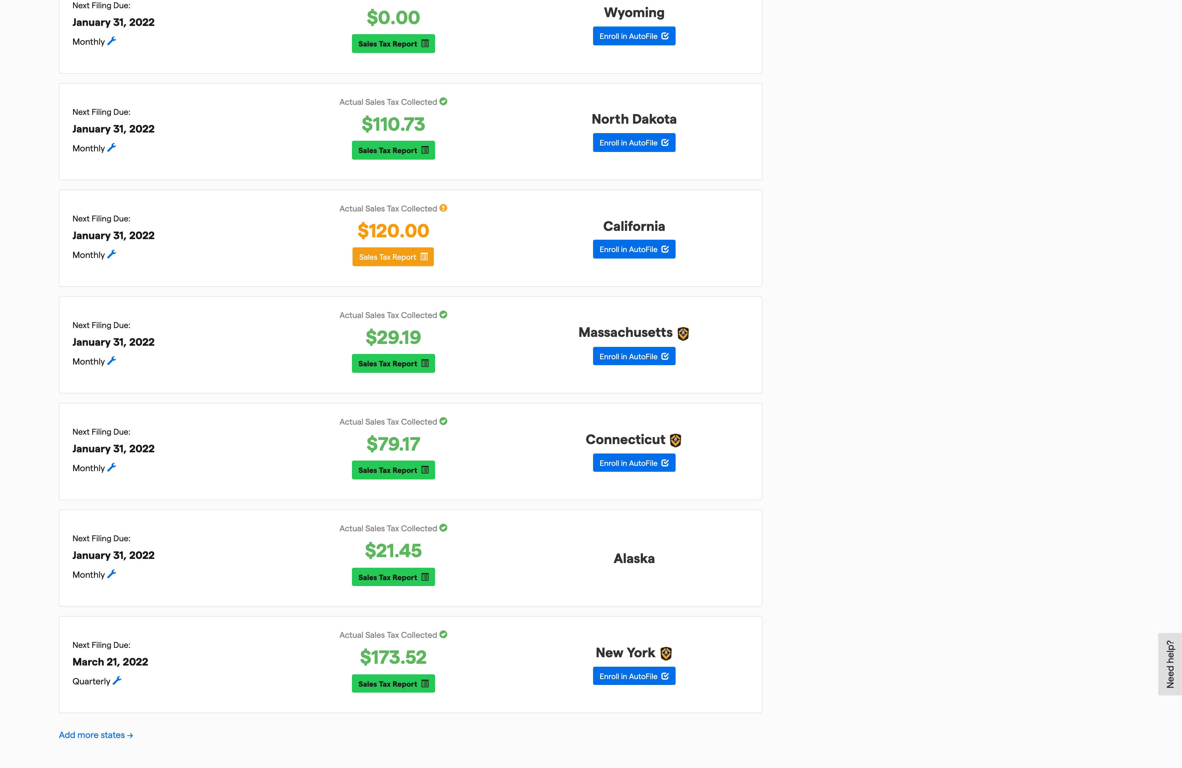 TaxJar Screenshot 1