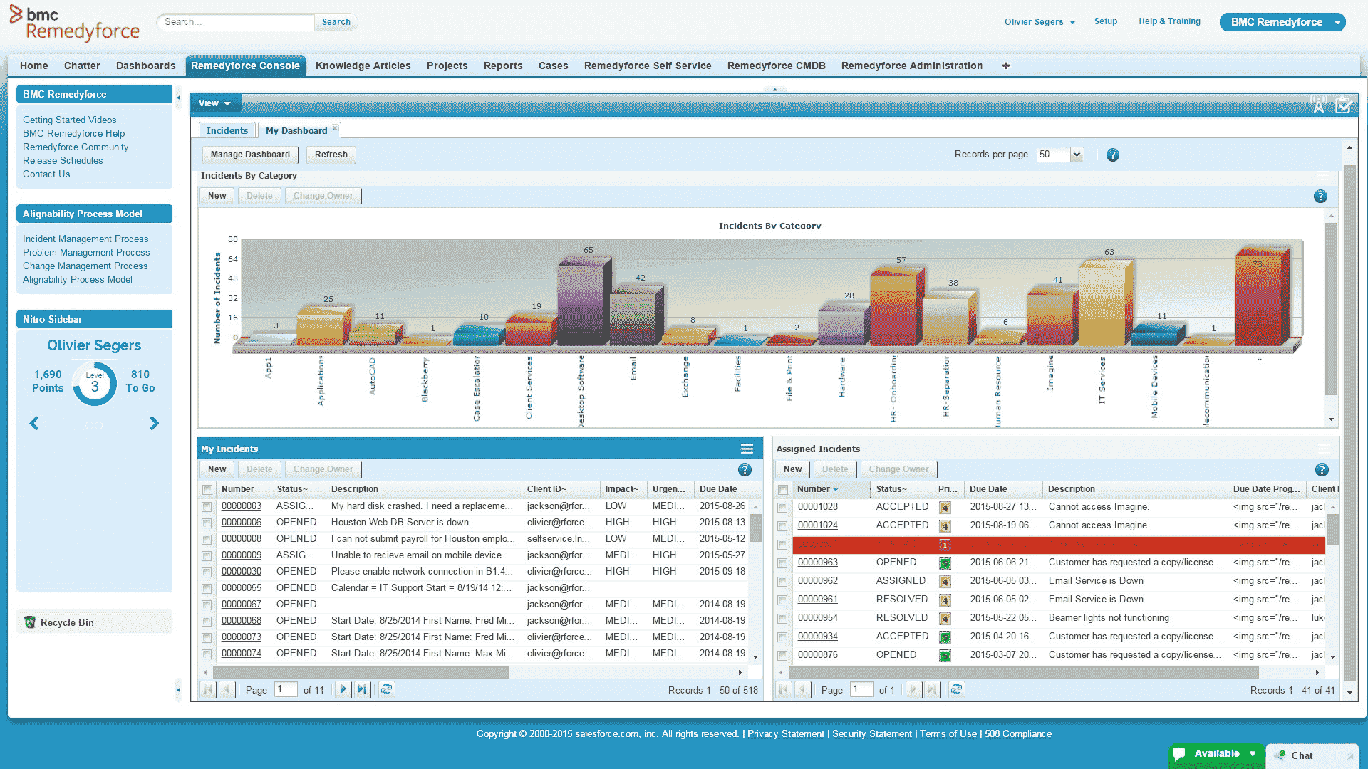 Remedyforce Screenshot 2