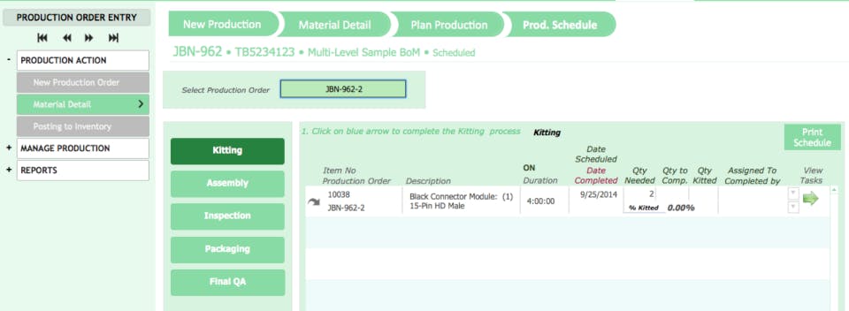 KiBiz for Manufacturing Screenshot 2