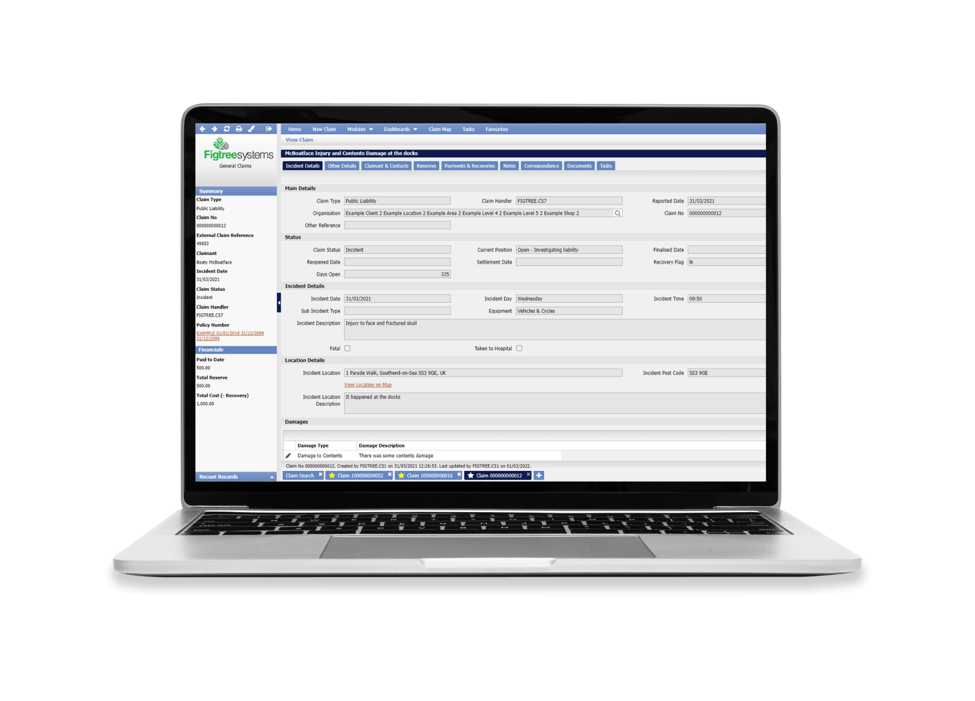 Figtree General Insurance Claims Screenshot 3