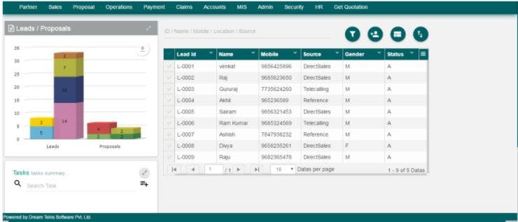 Insurance Agent Management System by Mobinsure Software Screenshot 3