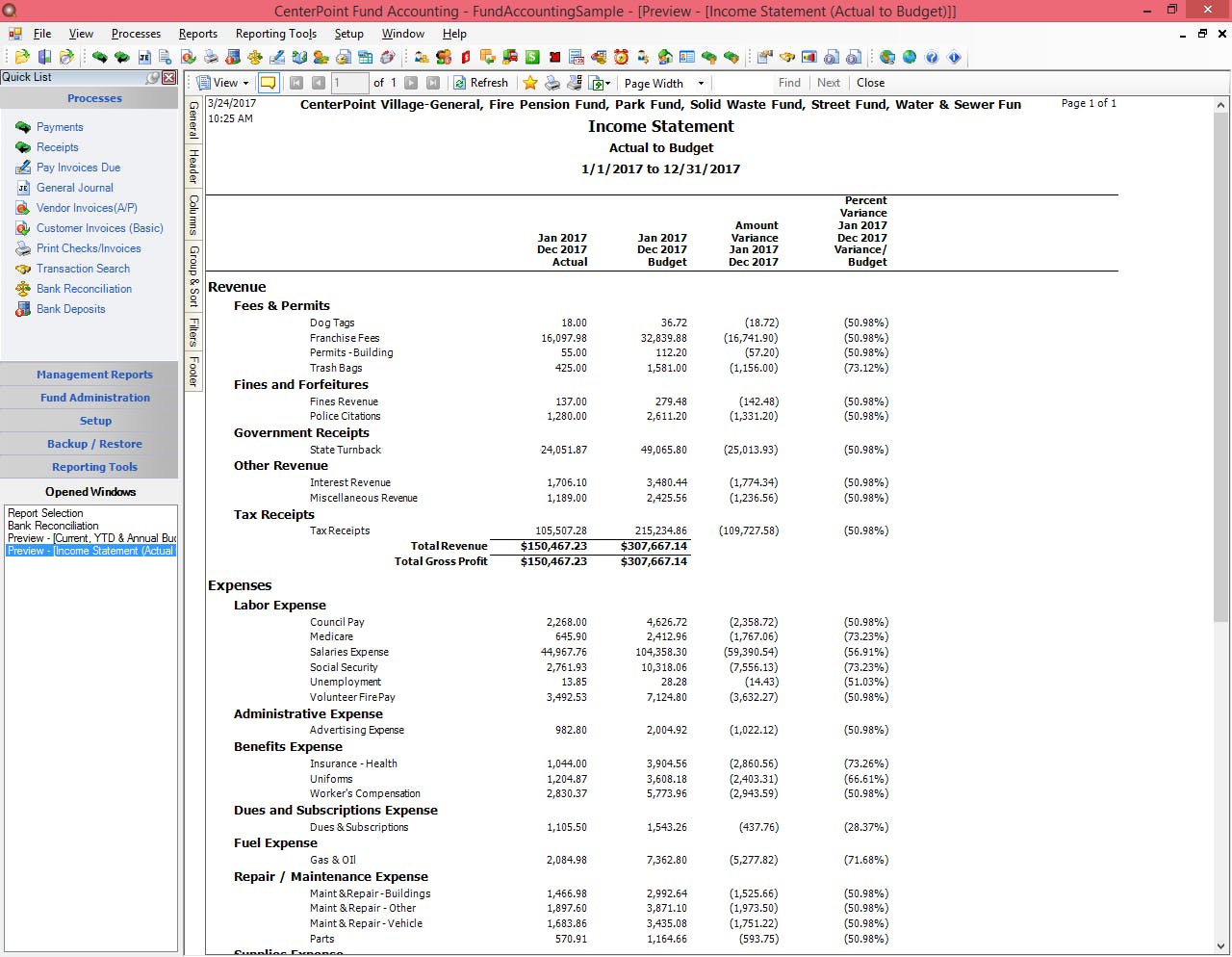 CenterPoint Fund Accounting for Nonprofits Screenshot 3