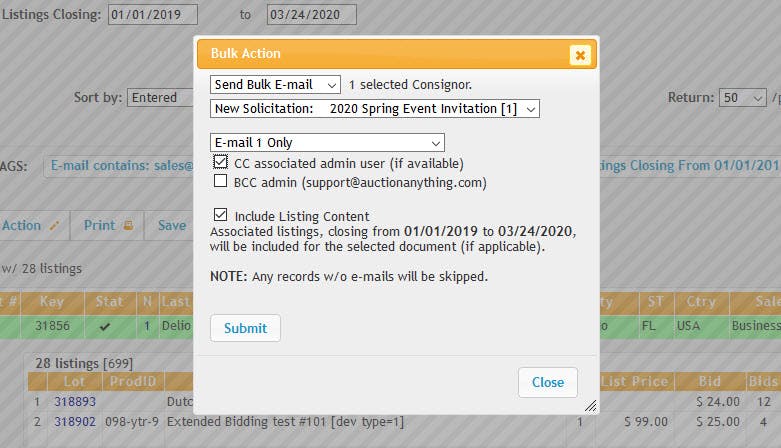 Business Auctions Screenshot 2