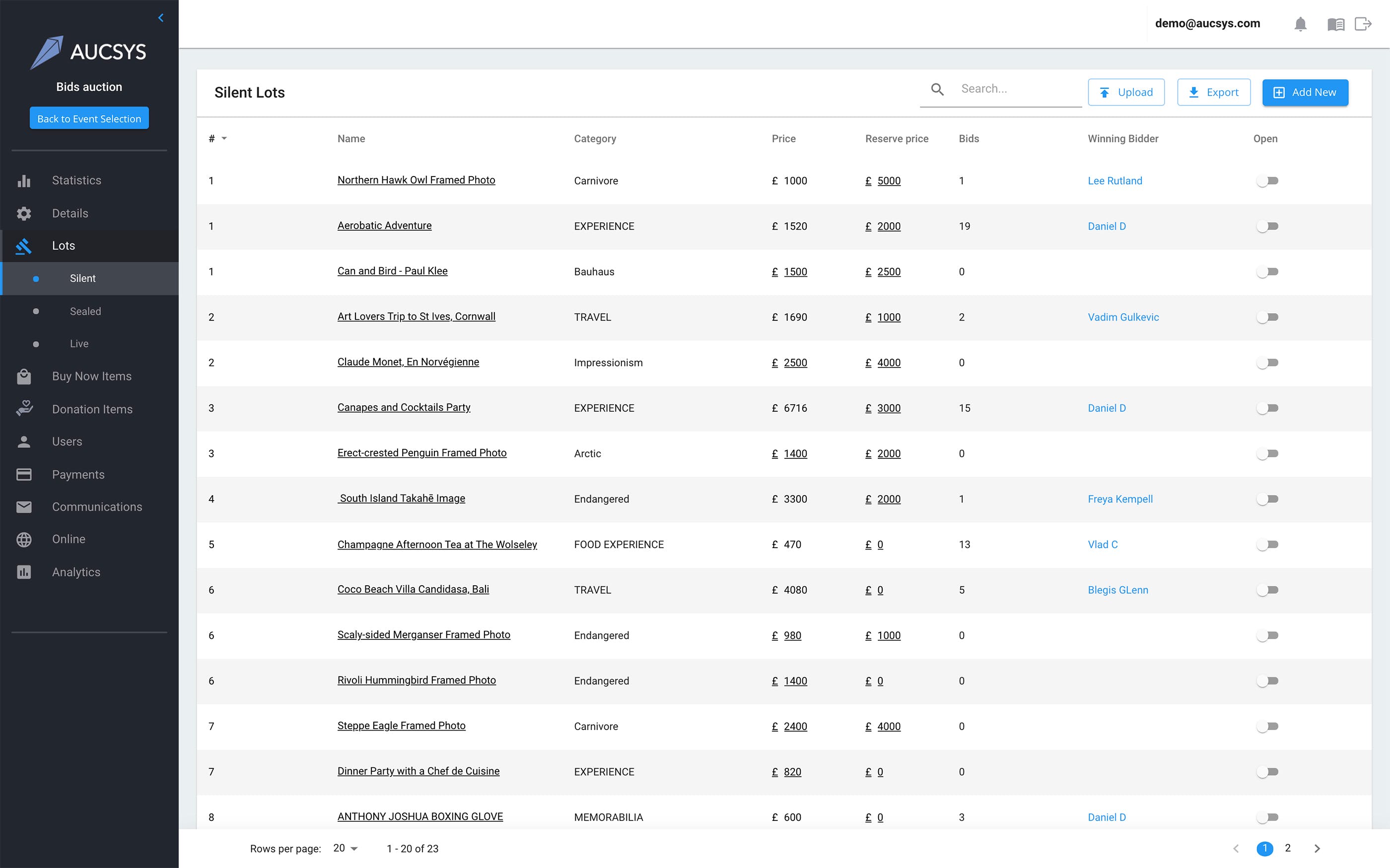 AUCSYS Screenshot 4