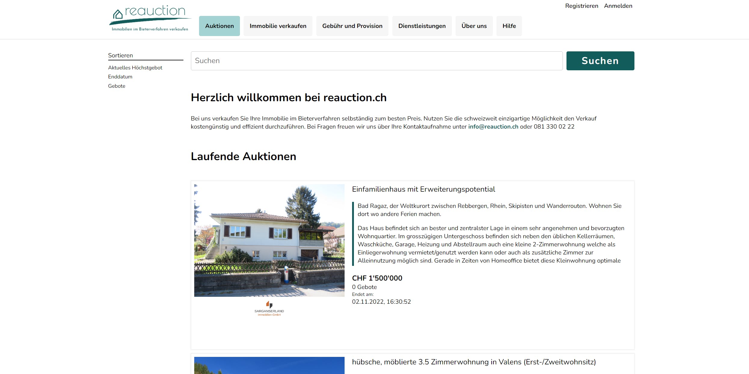 KYBERNA Versteigerungsplattform Screenshot 4