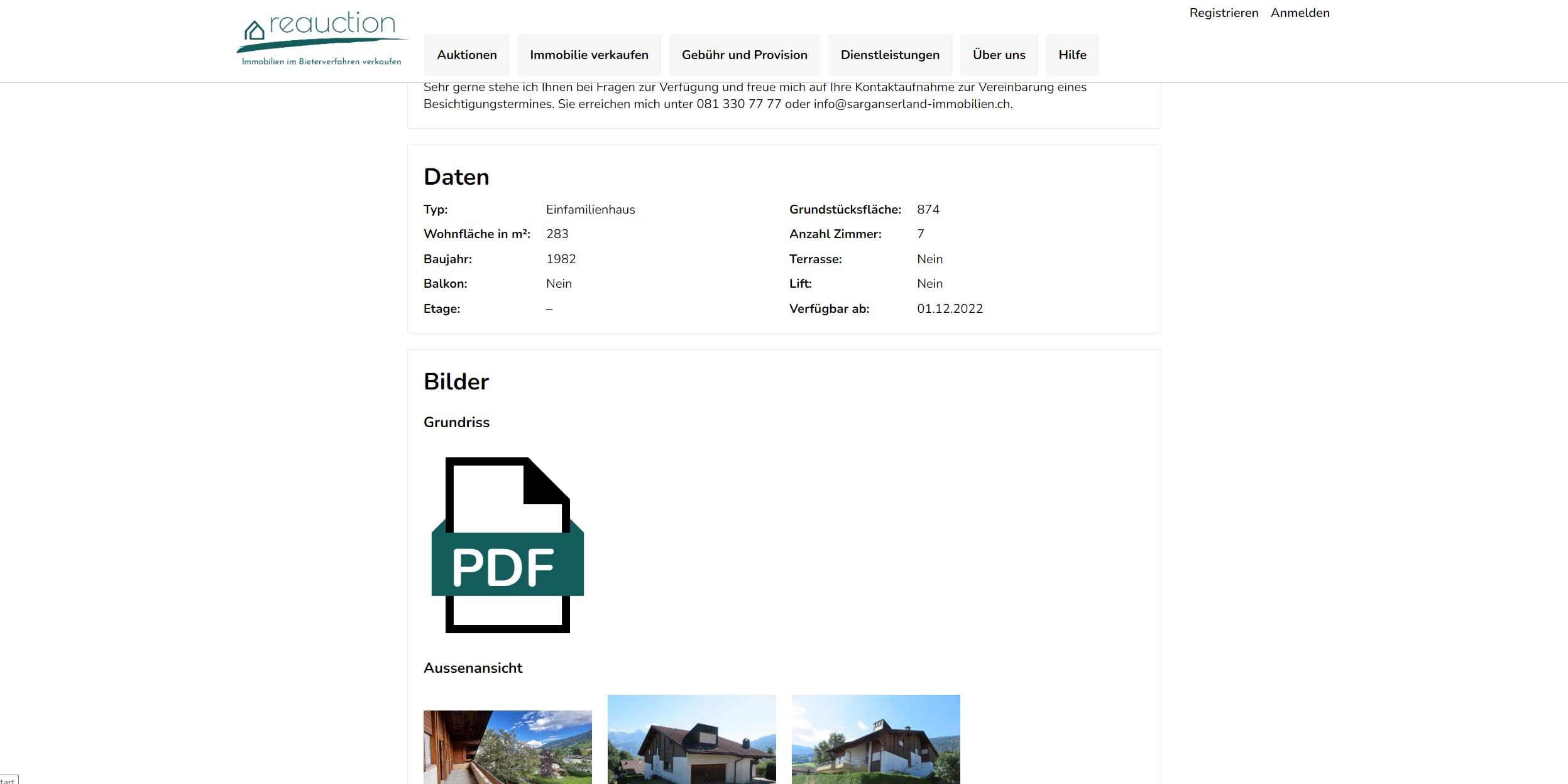 KYBERNA Versteigerungsplattform Screenshot 5