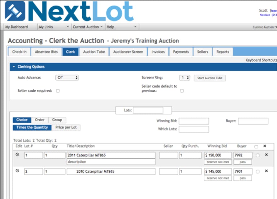NextLot Auction Screenshot 1