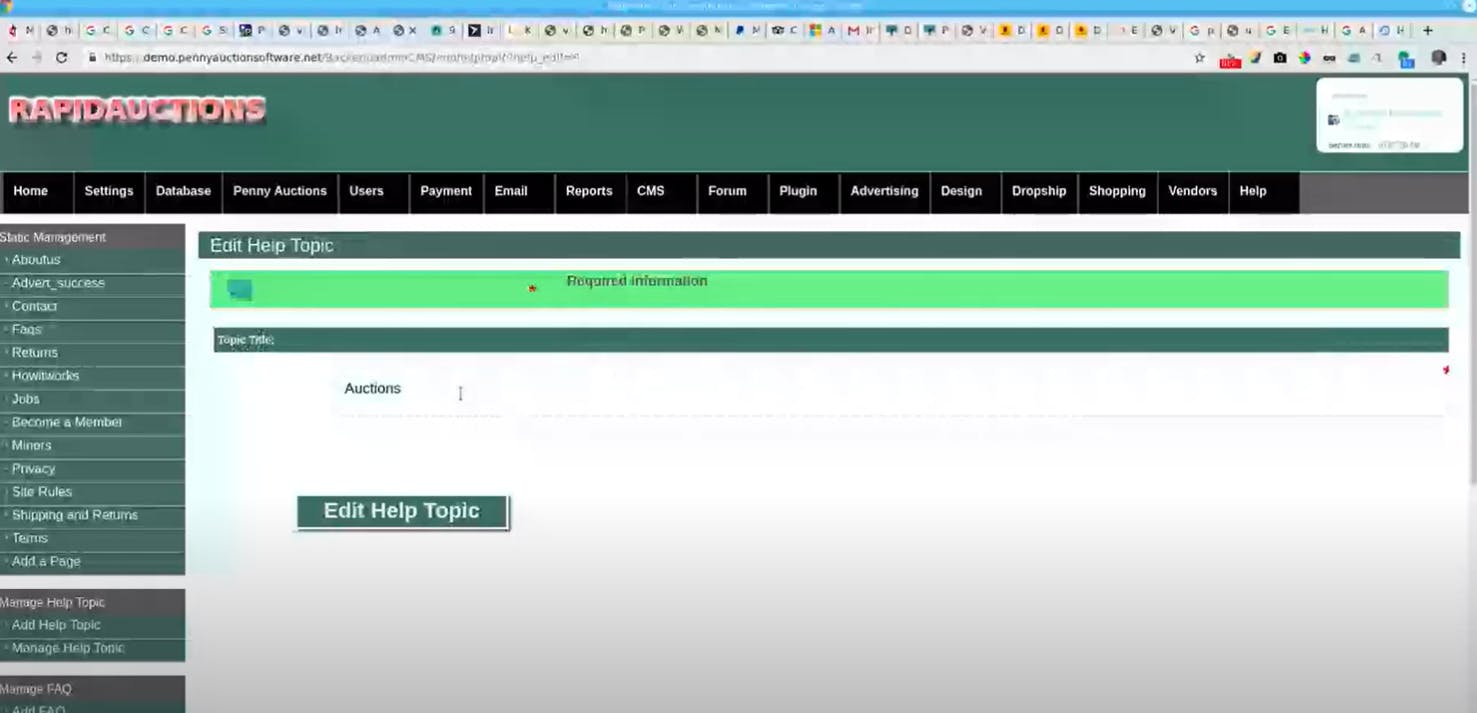 Penny Auction Software Screenshot 2