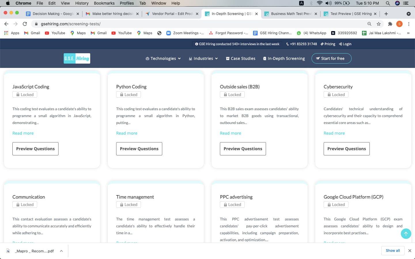 GSE Hiring Screenshot 2