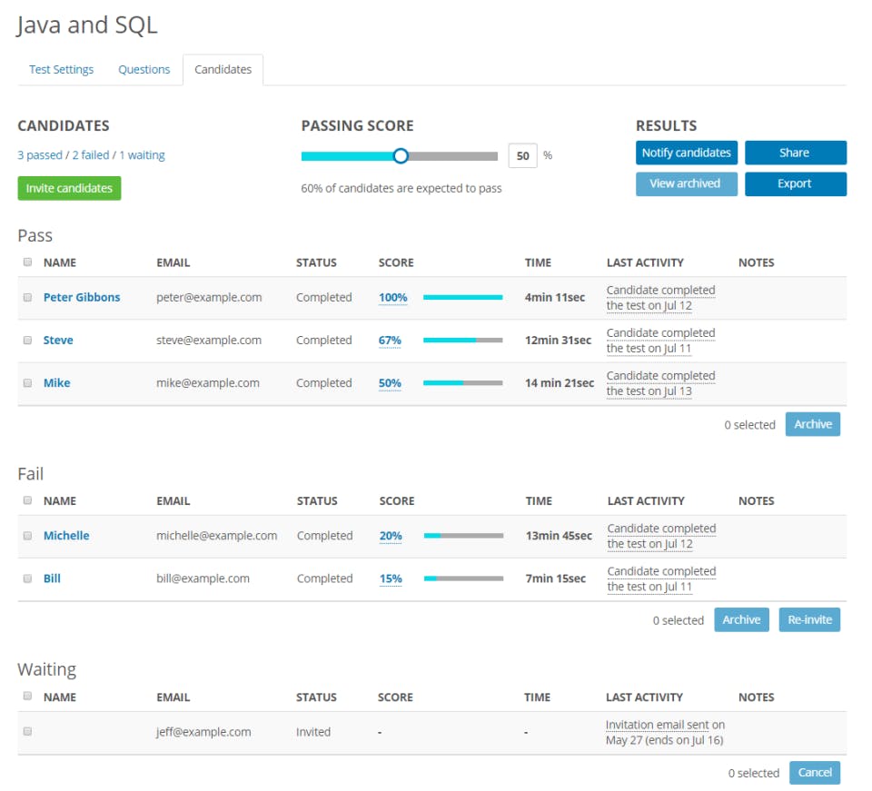 TestDome Screenshot 4