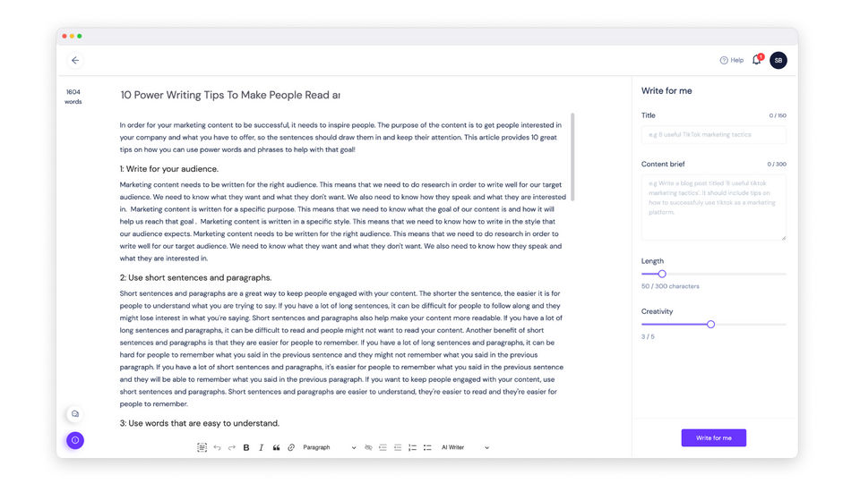 MarketingCopy AI Screenshot 4